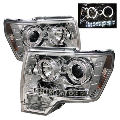 Ford F150 09-14 Projector Headlights - Halogen Model Only v4